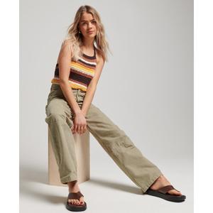 Women's loose-fit organic cotton carpenter trousers Superdry Vintage image-3