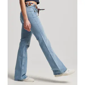 Lavtaljede skinny jeans i økologisk bomuld til kvinder Superdry image-3