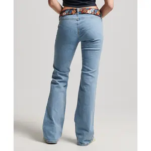 Lavtaljede skinny jeans i økologisk bomuld til kvinder Superdry image-4
