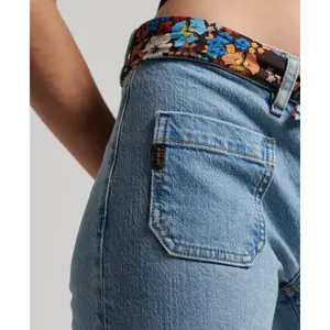 Lavtaljede skinny jeans i økologisk bomuld til kvinder Superdry image-6