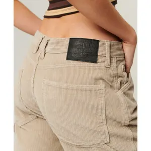 Damskie spodnie sztruksowe Superdry Carpenter image-6