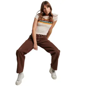 Kontrastfärgade byxor för kvinnor Superdry Carpenter image-0