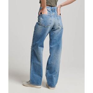 Jeans donna a vita media a gamba larga in cotone bio Superdry image-3