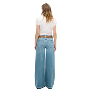Wide flared jeans with raw edges for women Superdry image-4