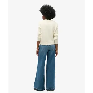 Wide flared jeans with raw edges for women Superdry image-2