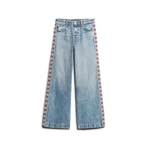 Wide flared women's jeans Superdry Boho image-0