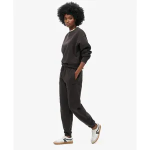 Pantalón de chándal con logo y puños en los tobillos para mujer Superdry Essential image-5