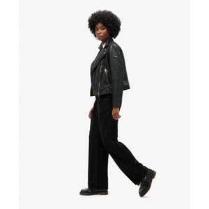 Pantaloni larghi a vita alta in velluto a coste donna Superdry image-2