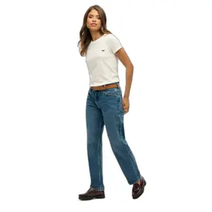 Jeans dritti donna Superdry Mid Rise image-1