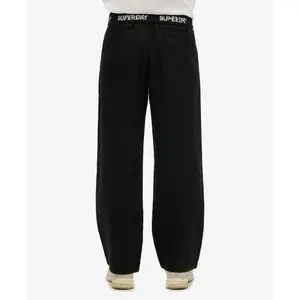 Pantalón de mujer con cordón de ajuste en lino Superdry image-2