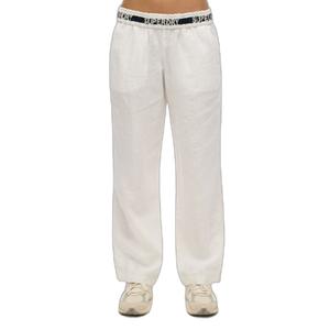 Pantalón de mujer con cordón de ajuste en lino Superdry image-1