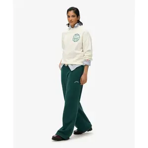 Szerokie spodnie dresowe damskie Superdry Essential Logo image-2