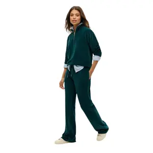 Pantaloni sportivi larghi in velluto donna Superdry image-3