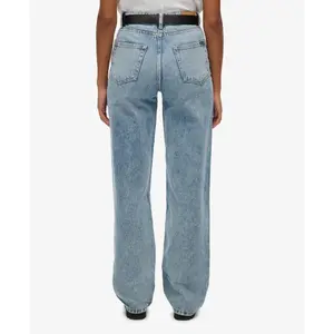 Jeans de cintura alta de algodón orgánico para mujer Superdry image-3