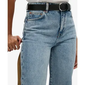 Jeans de cintura alta de algodón orgánico para mujer Superdry image-5