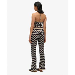 Pantaloni larghi in maglia da donna Superdry Zigzag image-3