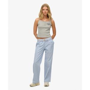 Randiga elastiska bomullsbyxor för kvinnor Superdry image-3