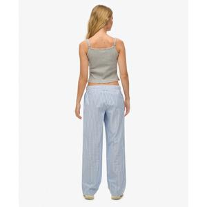 Randiga elastiska bomullsbyxor för kvinnor Superdry image-5