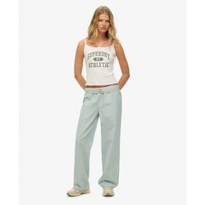 Randiga elastiska bomullsbyxor för kvinnor Superdry image-2