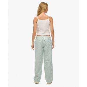 Randiga elastiska bomullsbyxor för kvinnor Superdry image-5