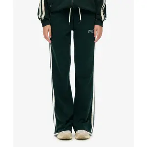 Pantalones de chándal acampanados de rayas para mujer Superdry Athletic image-1
