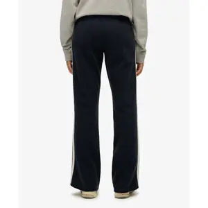 Pantalones de chándal acampanados de rayas para mujer Superdry Athletic image-3