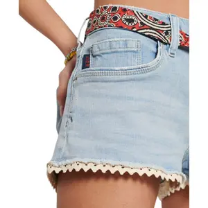 Mini-calções de renda feminina Superdry image-4