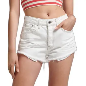 Short taille haute déchiré femme Superdry Vintage image-0