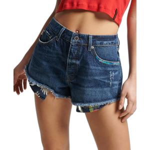 Short taille haute déchiré femme Superdry Vintage image-1