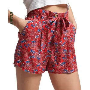 Pantalón corto estampados con cintura fruncida Superdry Vintage image-1