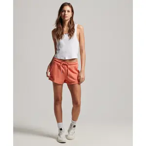 Pantalón Pantalón corto de jersey bordado para mujer Superdry Vintage Logo image-1