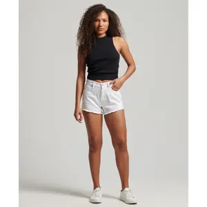 Jeansshorts med hög midja för kvinnor Superdry image-1