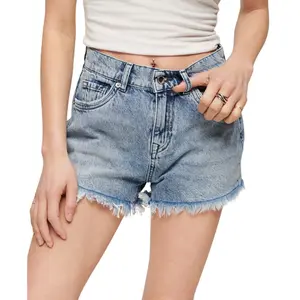 Calções de ganga de cintura alta para mulher Superdry image-0