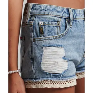 Minishorts vaqueros de mujer Superdry image-3