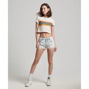 Minishorts vaqueros de mujer Superdry image-1