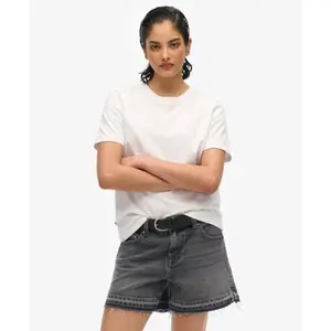 Short desfiado a meio altura para mulher Superdry image-2