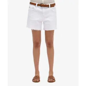 Mid-rise frayed shorts for women Superdry image-2