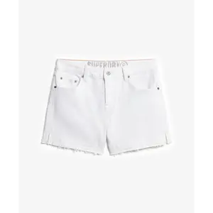 Mid-rise frayed shorts for women Superdry image-0