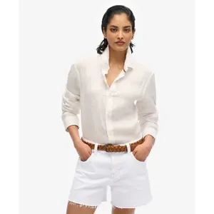 Mid-rise frayed shorts for women Superdry image-1