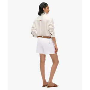 Mid-rise frayed shorts for women Superdry image-5