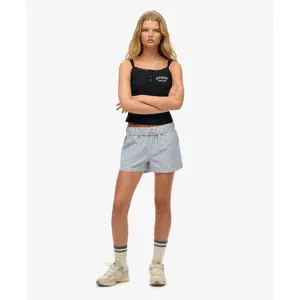 Randig shorts i ekologisk bomull dam Superdry image-2