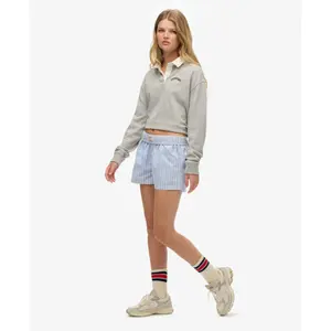 Randig shorts i ekologisk bomull dam Superdry image-5