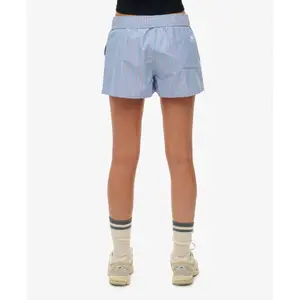 Randig shorts i ekologisk bomull dam Superdry image-5