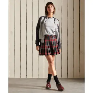 Mini jupe à carreaux femme Superdry image-1