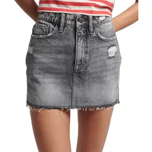 Vintage denim-mininederdel til kvinder Superdry image-0
