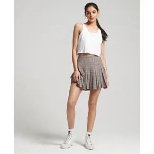 Mini skirt pleated woman Superdry Vintage image-1