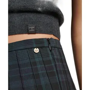 Geruite geplooide minirok voor dames Superdry image-3
