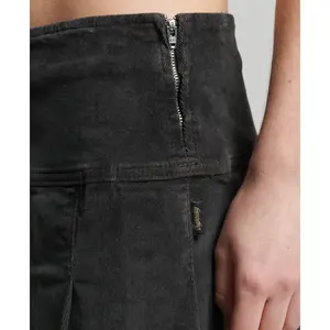 Pleated mini skirt velvet woman Superdry Vintage image-3
