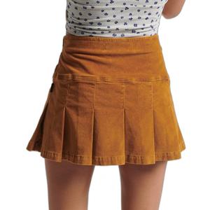Pleated corduroy mini skirt for women Superdry Vintage image-2