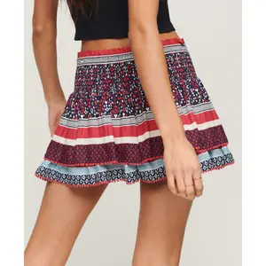 Mini skirt ruffles woman Superdry Vintage image-2
